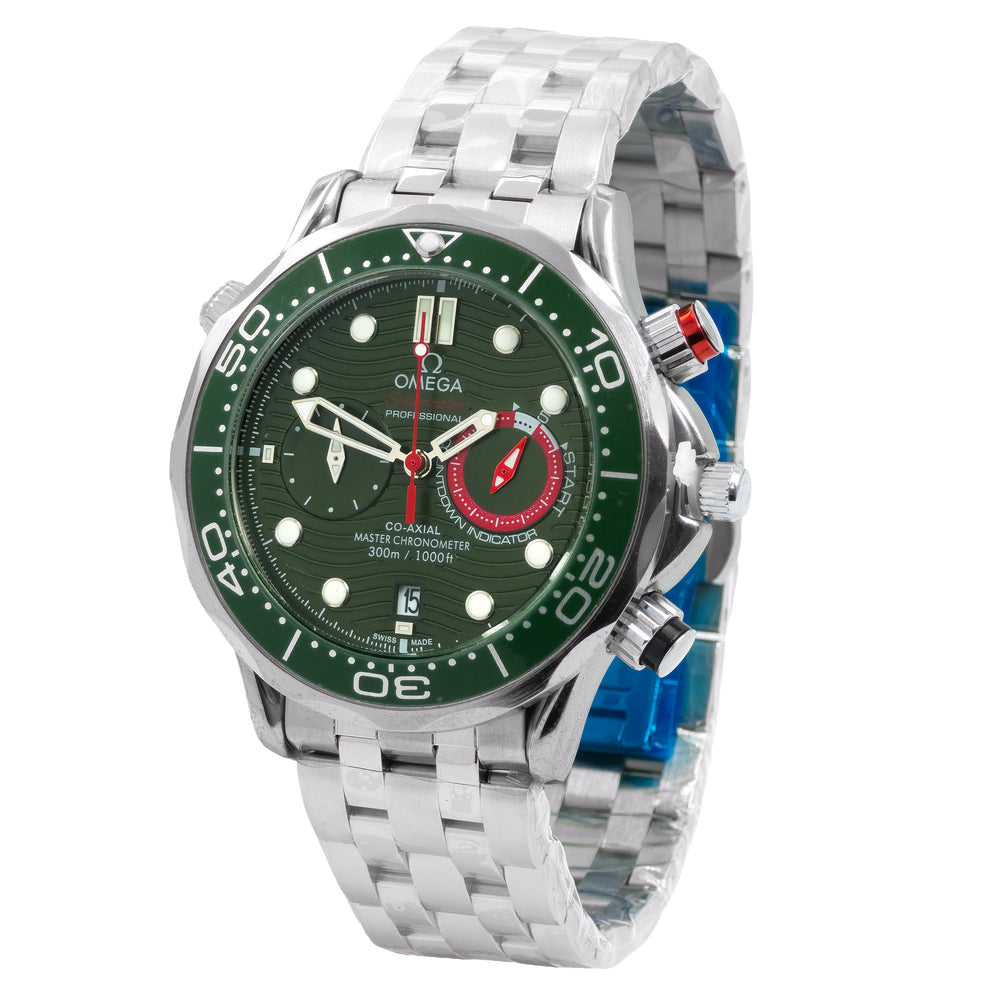 OMEGA Premium Quality Active Chronograph Quartz Watch | OMGA Watch 101 ...