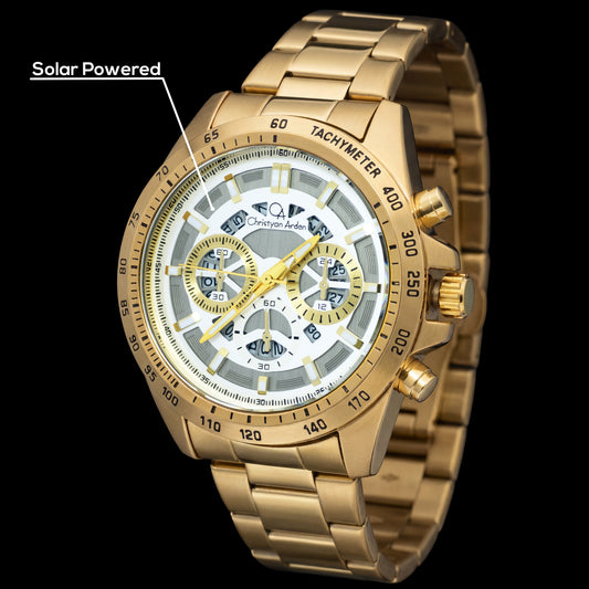 Christyan Arden Solar Quartz Watch | CA Watch 89 A