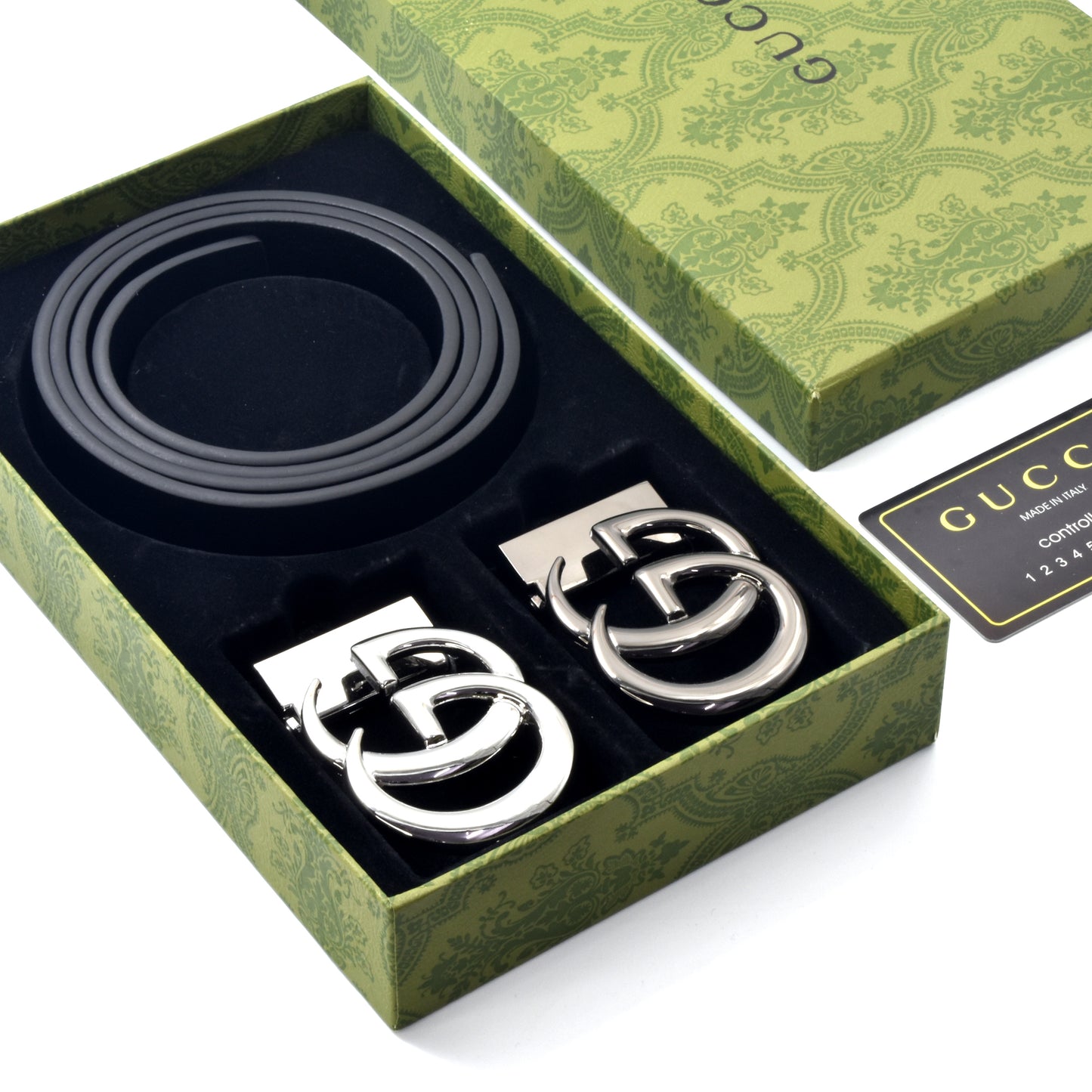 Two Manual Buckles Belt Set | Imported from China | GC Belt 1025