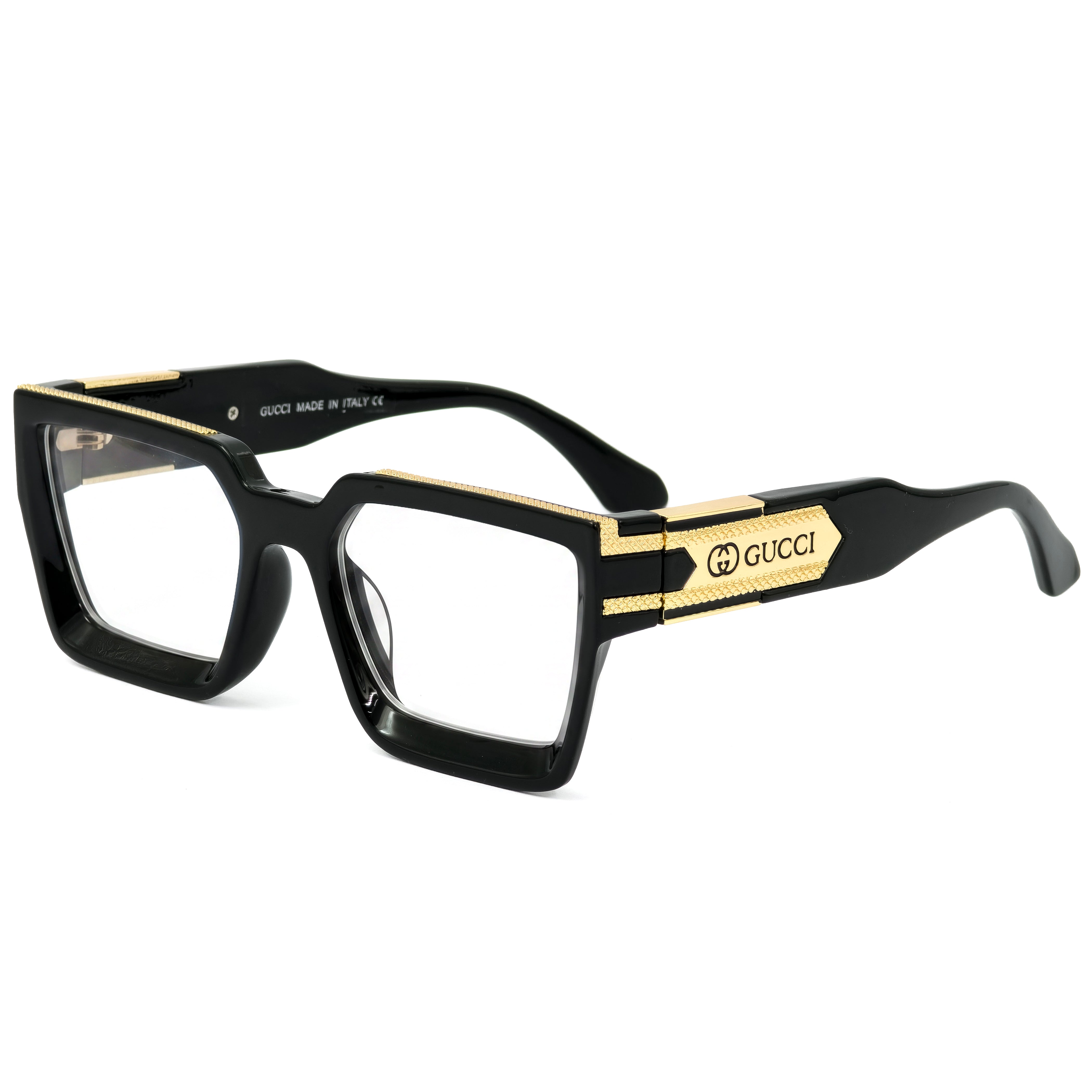 Oversized Square Geometric Acetate Eyewear | GC Frame 66 A – Fast Fashion
