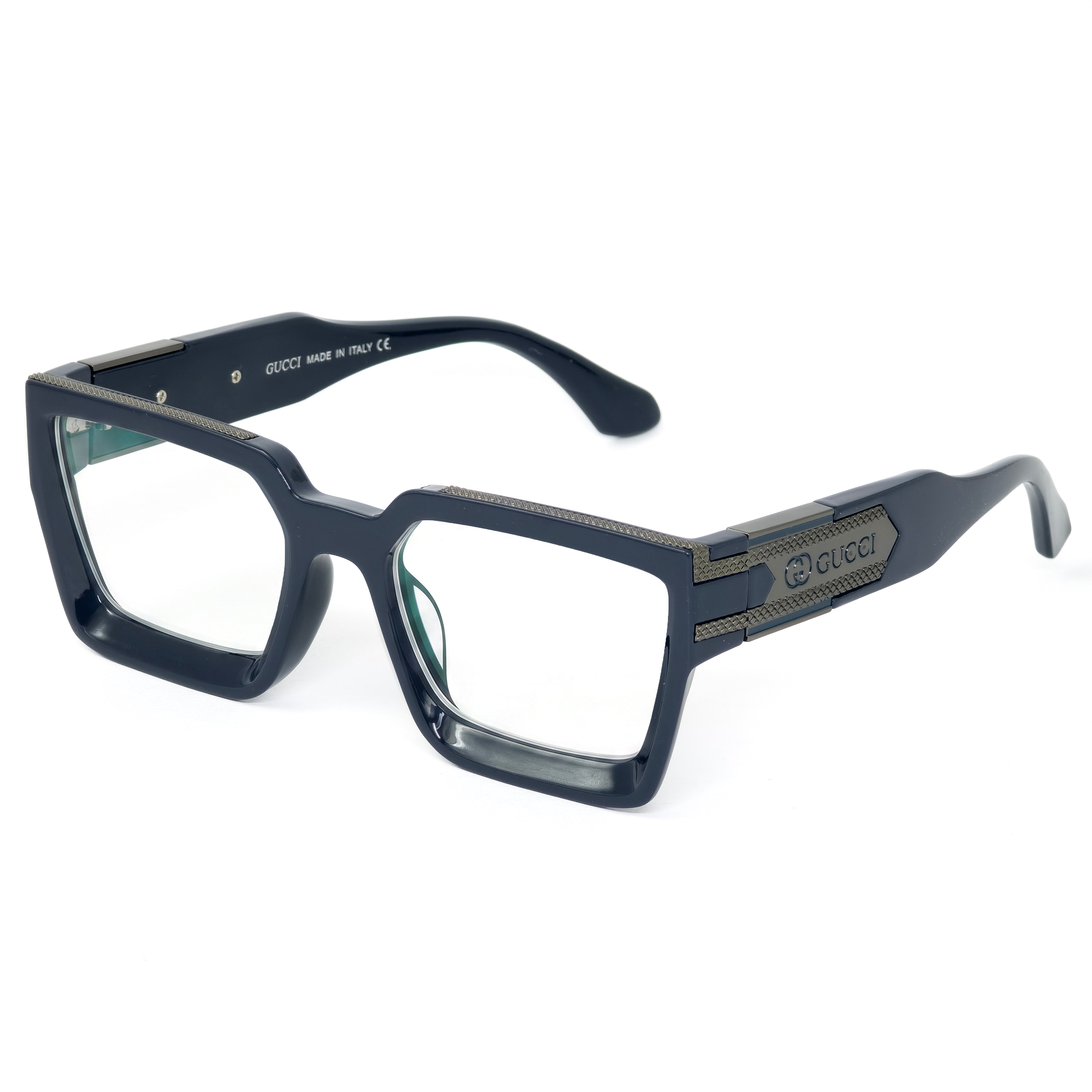 Oversized Square Geometric Acetate Eyewear | GC Frame 66 E – Fast Fashion