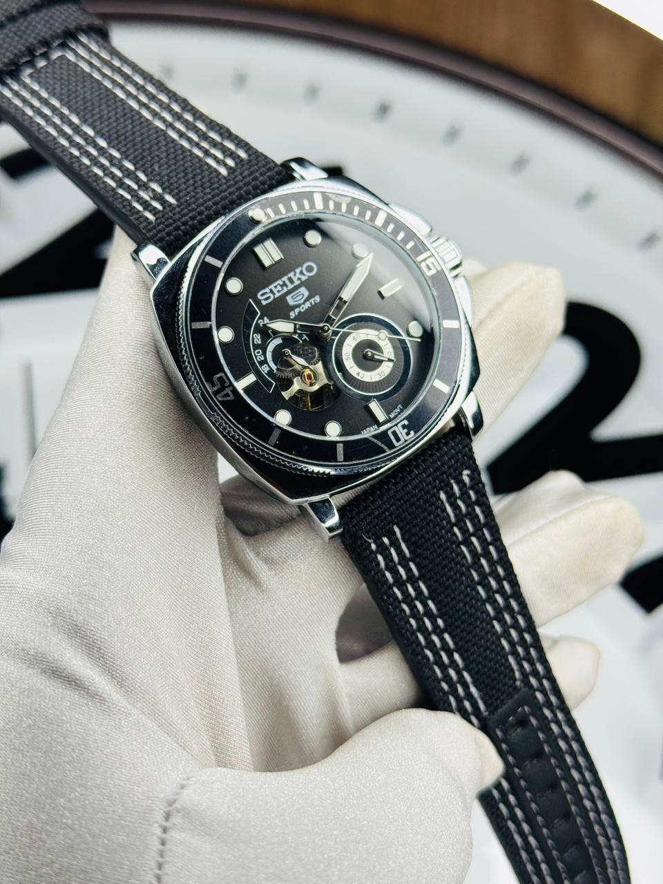 Stylish SEIKO Mechanical Watch | SKO Watch S5 A