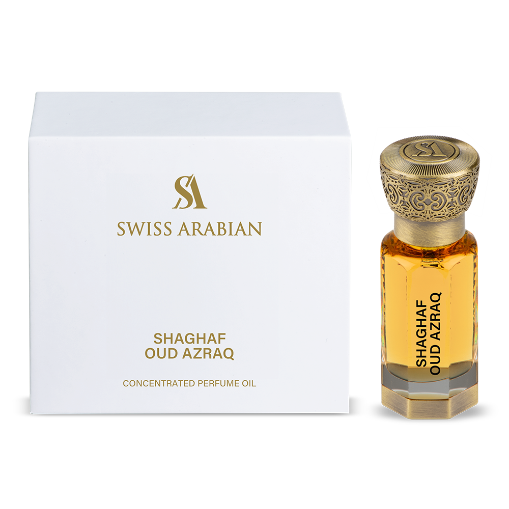 Premium Quality Concentrated Perfume Oil | Swiss Arabian | SHAGHAF OUD AZRAQ
