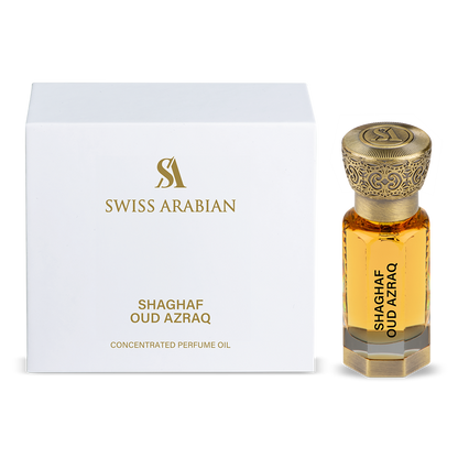 Premium Quality Concentrated Perfume Oil | Swiss Arabian | SHAGHAF OUD AZRAQ