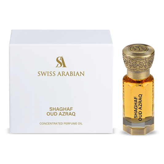 Premium Quality Concentrated Perfume Oil | Swiss Arabian | SHAGHAF OUD AZRAQ