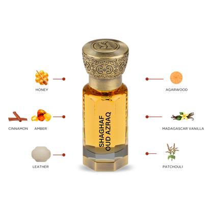 Premium Quality Concentrated Perfume Oil | Swiss Arabian | SHAGHAF OUD AZRAQ
