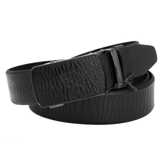 Tommy Gear Buckles Belt | Original Leather | TOM Belt 01 Black
