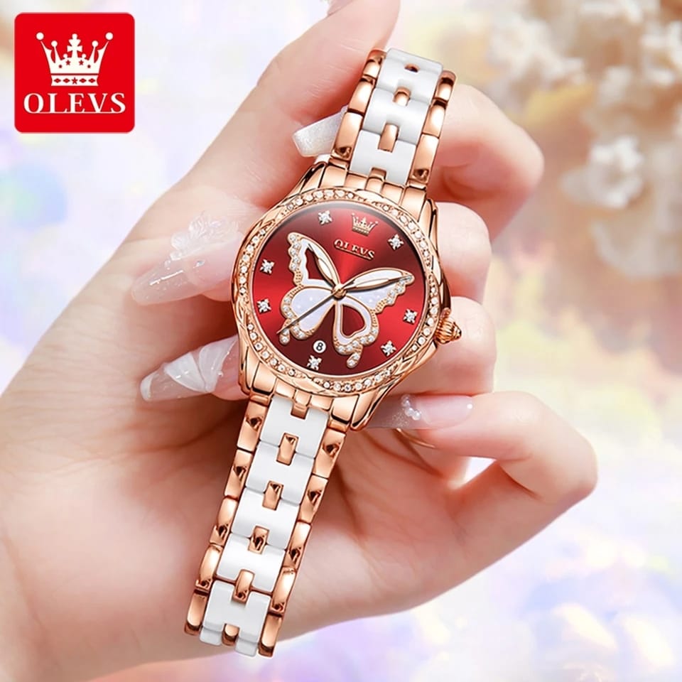 Original OLEVS Ceramic Ladies Quartz Watch |  100% Authentic | OLEVS L 5610 A
