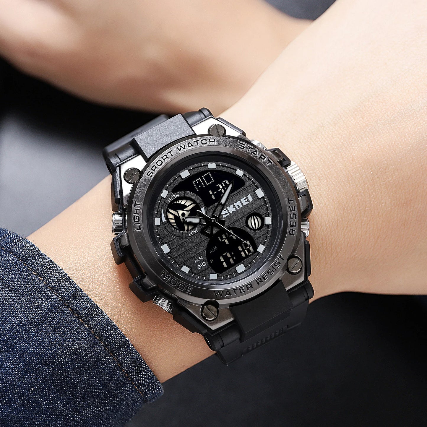 SKMEI Multifunction Dual Time Chrono Date Quartz Watch | SKMEI 2031
