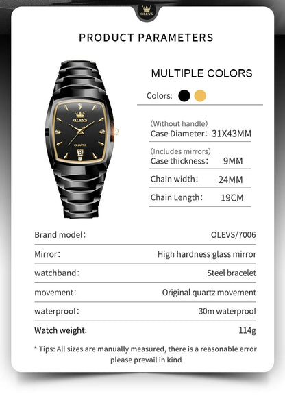 Original OLEVS Quartz Watch |  100% Authentic | OLEVS Watch 7006G A