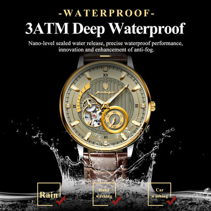 Poedagar Automatic Mechanical Watch | 100% Authentic | Poedagar 1416B 1