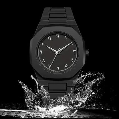 Minimalist Light-Weight Silicone Strap Arabic Numeral Dial Watch | Arabic Watch 05 A