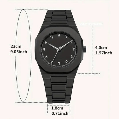Minimalist Light-Weight Silicone Strap Arabic Numeral Dial Watch | Arabic Watch 05 A