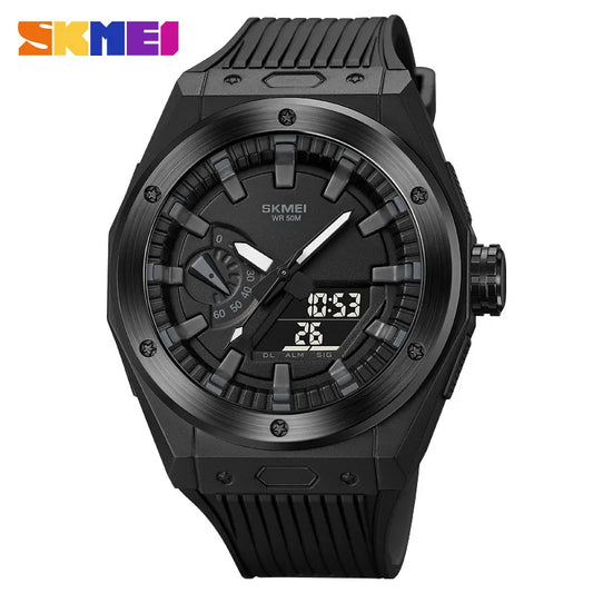 Premium Quality Dual Time Digital Analog Quartz Watch | SKMEI 2103