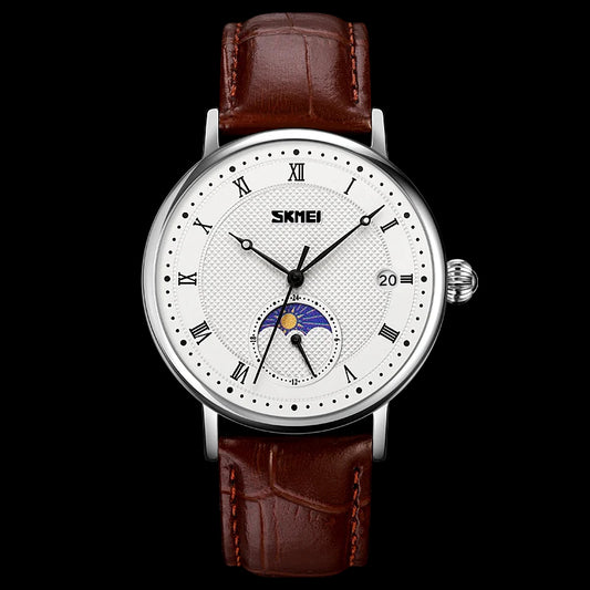 Original SKMEI Premium Quality Moonphase Quartz Watch | SKMEI 9308 B