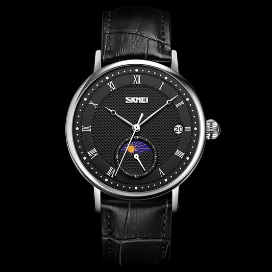 Original SKMEI Premium Quality Moonphase Quartz Watch | SKMEI 9308 A