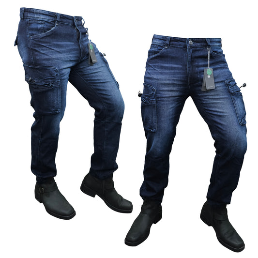 6 Large Pockets Stitch Denim Cargo Pant | DC Pant 03