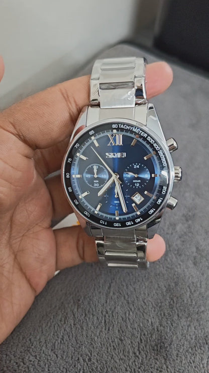 Original SKMEI Watch | 100% Authentic | SKMEI 9096 Silver Blue