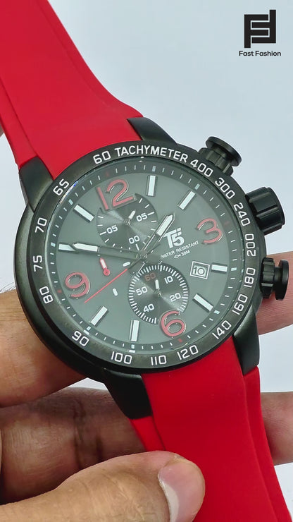 T5 Premium Quality Chronograph Quartz Watch | T5 Watch 01 A