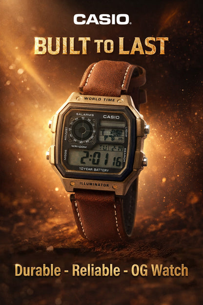 Casio Steel Body Digital Quartz Watch | CASIO C12 A