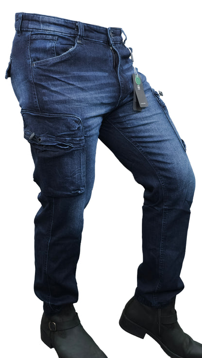 6 Large Pockets Stitch Denim Cargo Pant | DC Pant 03