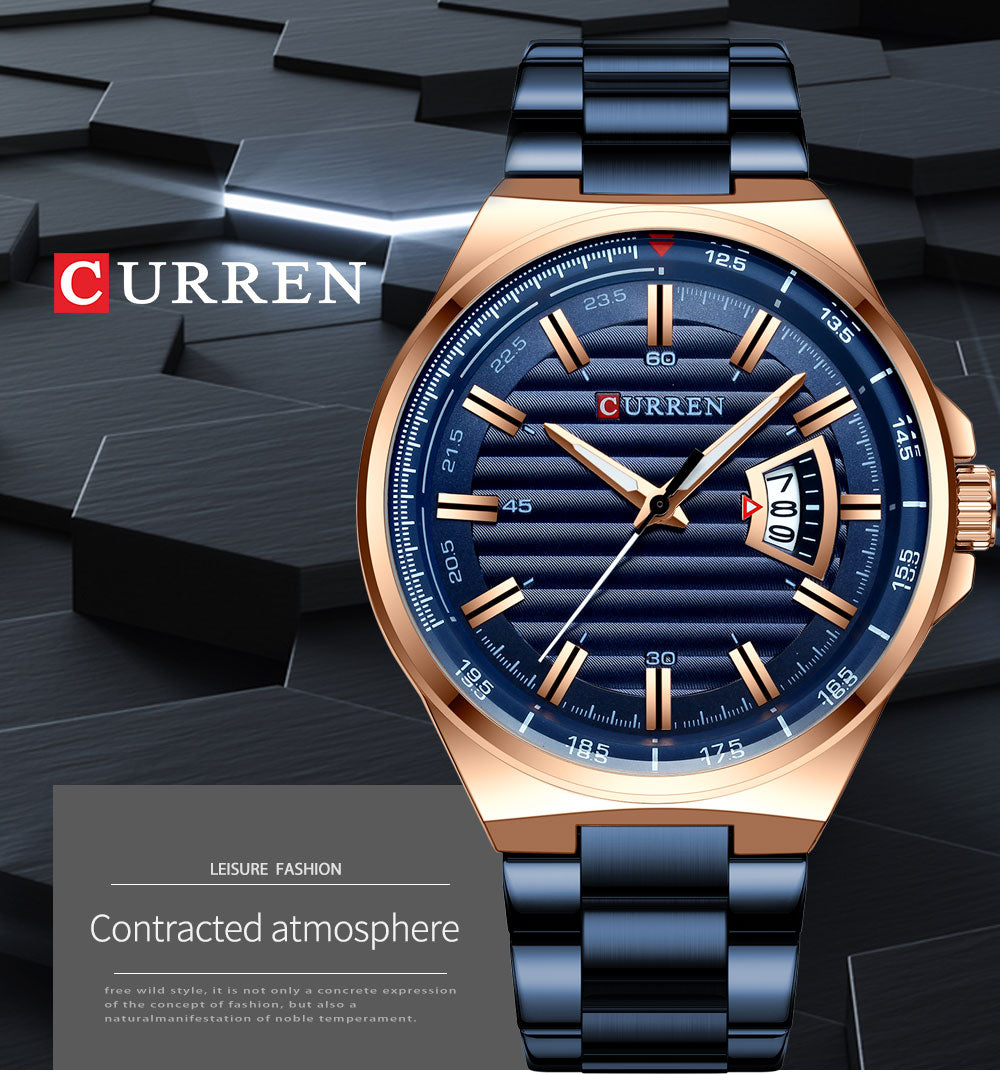 Trendy Stylish Stainless Steel Original CURREN Watch for Men | Curren 34