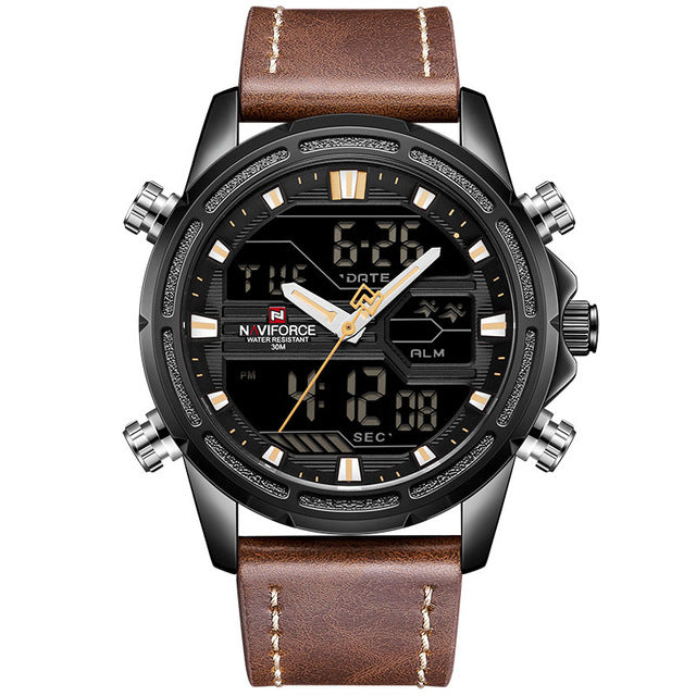 Original NAVIFORCE Stylish Waterproof Quartz Watch for Men | NF 37