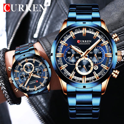New Original Trendy Stylish Stainless Steel CURREN Watch for Men | Curren 23