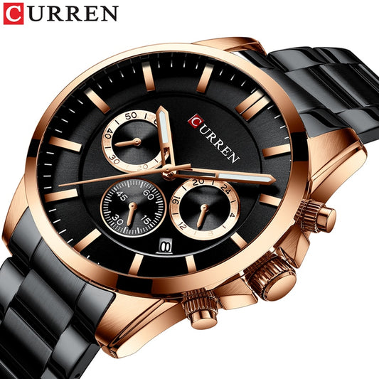 Original Trendy Stylish Stainless Steel CURREN Watch for Men | Curren 30