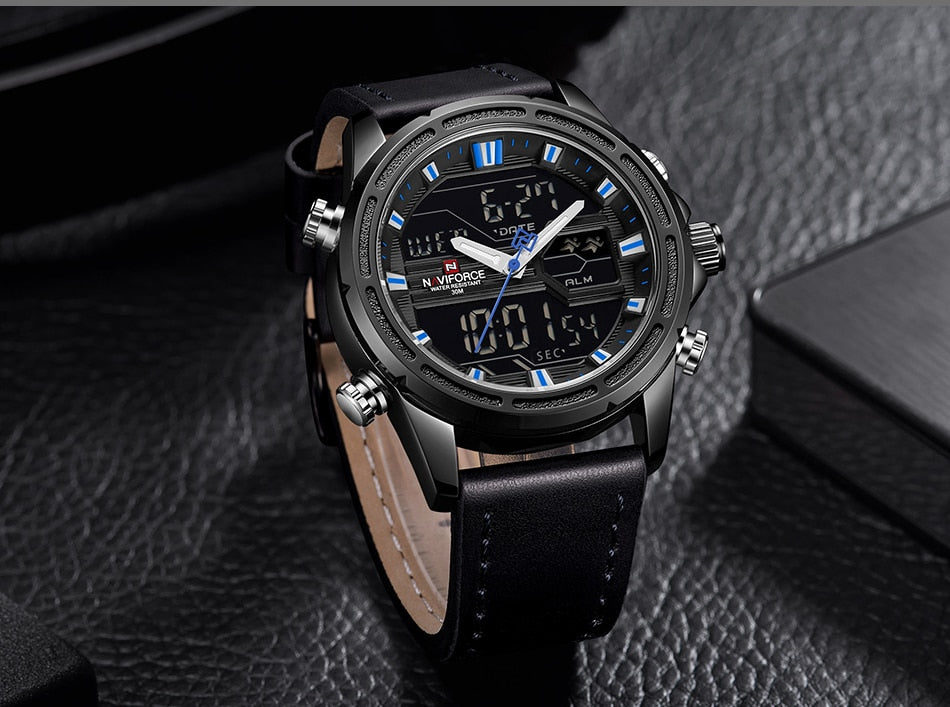 Original NAVIFORCE Stylish Waterproof Quartz Watch for Men | NF 37