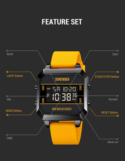 Original SKMEI Stylish Waterproof Watch - SKMEI 67