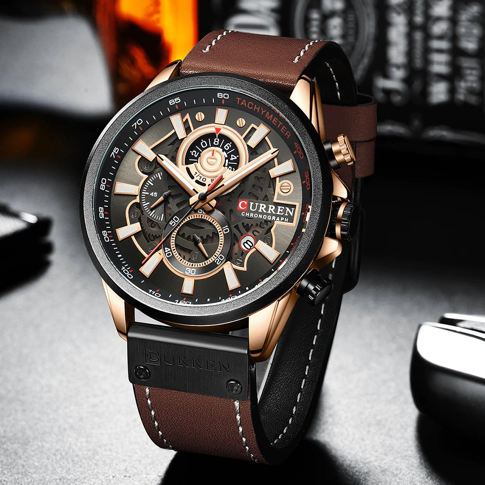 Original Trendy Stylish Stainless Steel CURREN Watch - Curren 63