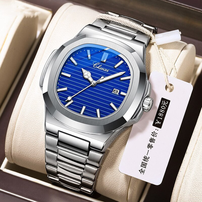 Premium Quality  Stainless Steel Classic Quartz Watch - Chenxi 01