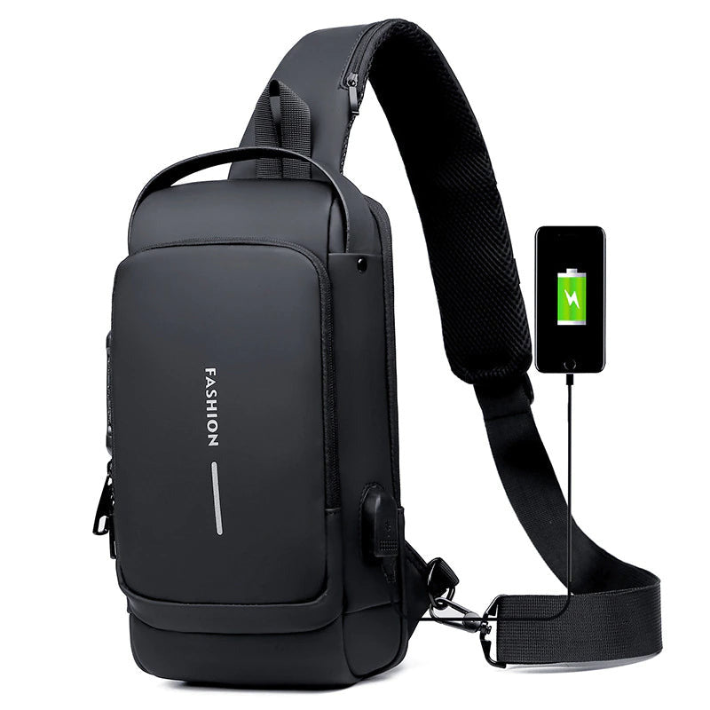 Crossbody Bag Anti-theft Shoulder Bag | USB charging Messenger Bag | Waterproof Chest Bag | KN Side Bag 05