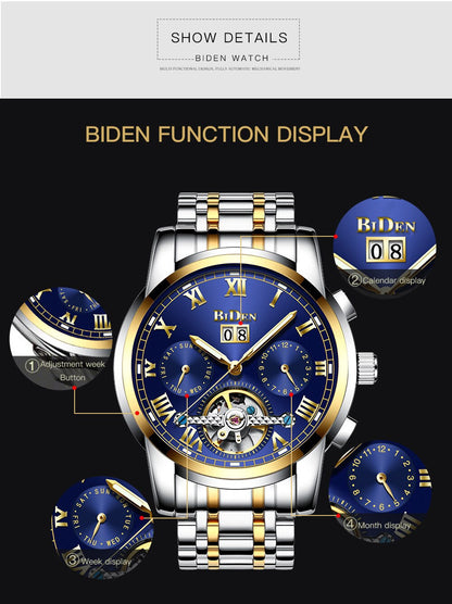 Original BIDEN Luxury Automatic Mechanical Watch - Biden 51