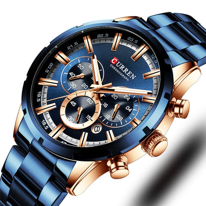 New Original Trendy Stylish Stainless Steel CURREN Watch for Men | Curren 23