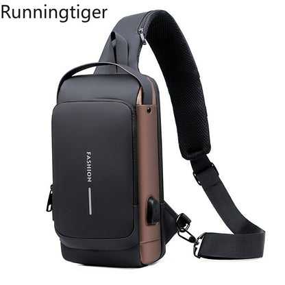 Crossbody Bag Anti-theft Shoulder Bag | USB charging Messenger Bag | Waterproof Chest Bag | KN Side Bag 05