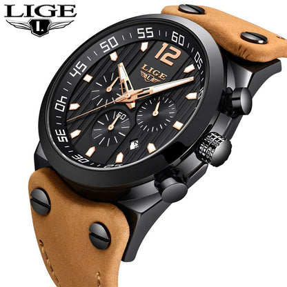 Original Lige Stylish Quartz Watch - Lige 18