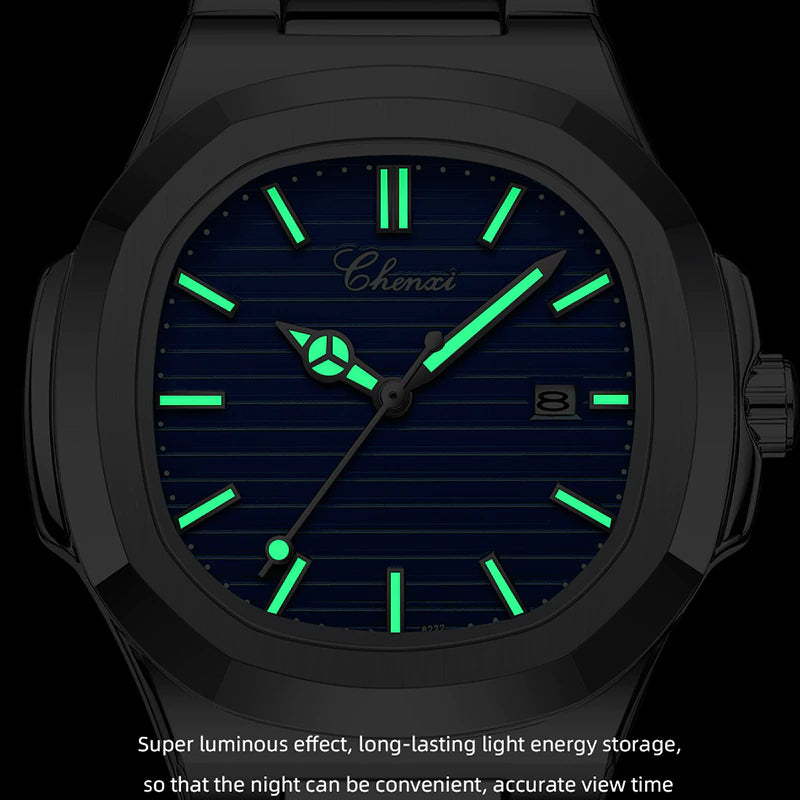 Premium Quality  Stainless Steel Classic Quartz Watch - Chenxi 01