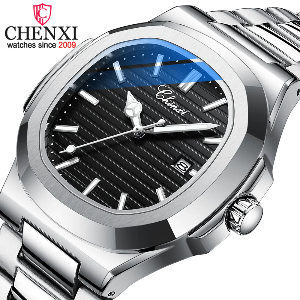Premium Quality  Stainless Steel Classic Quartz Watch - Chenxi 02