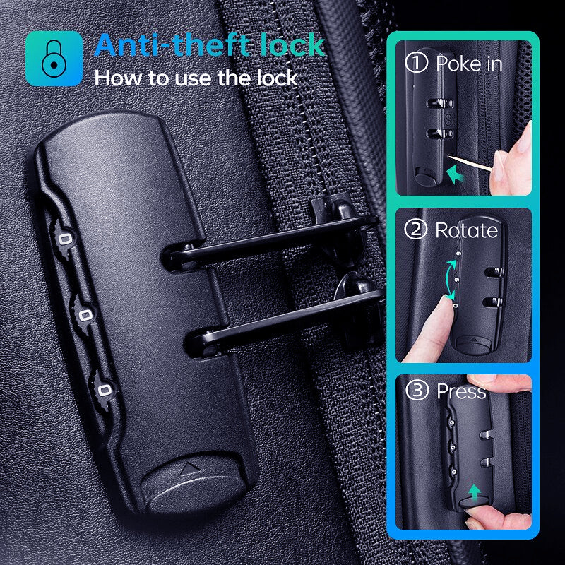 MARK Anti-Theft 15.6 Inch Laptop Backpacks | Mark Bag 01