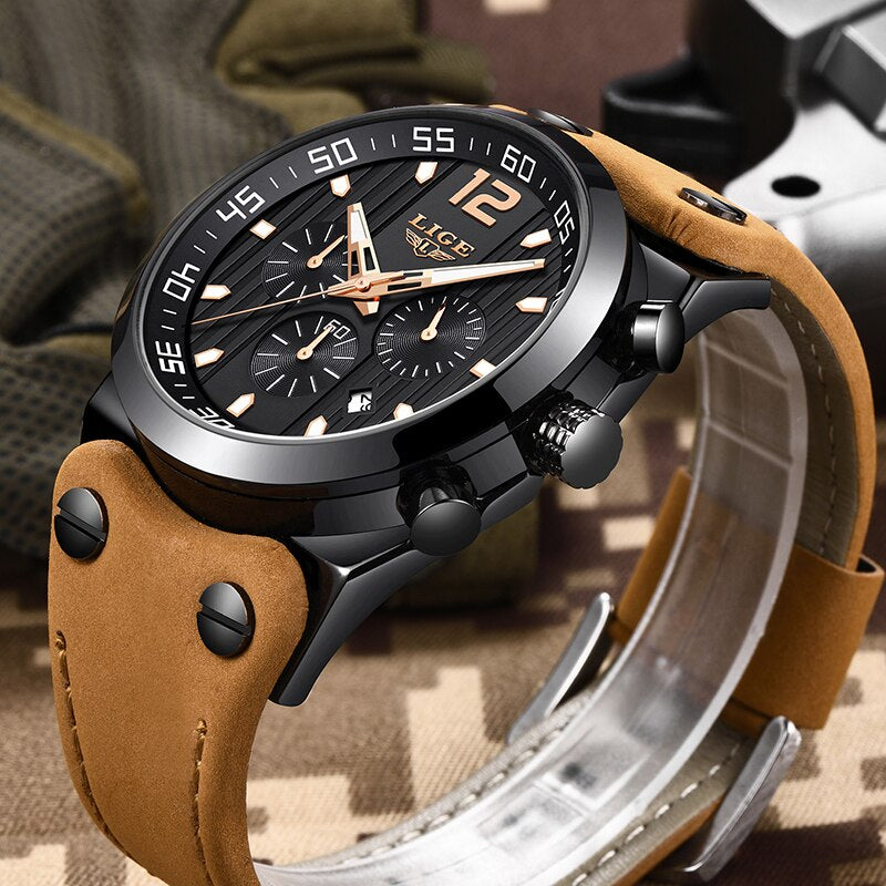 Original Lige Stylish Quartz Watch - Lige 18