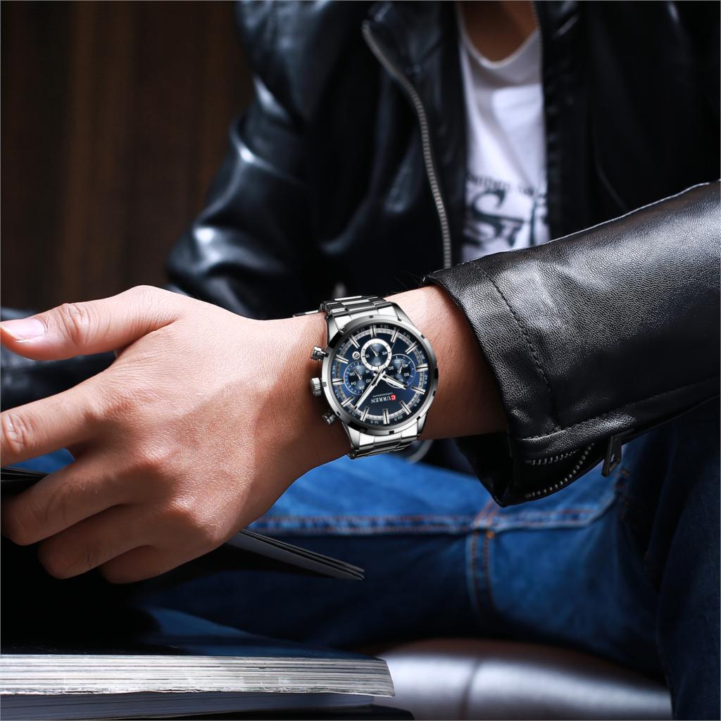 New Original Trendy Stylish Stainless Steel CURREN Watch for Men | Curren 23