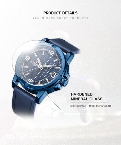 Original Premium Quality NAVIFORCE Stylish Waterproof Quartz Watch for Men | NF 50