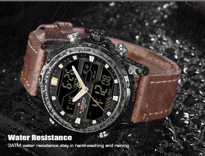 Original NAVIFORCE Stylish Waterproof Quartz Watch for Men | NF 37