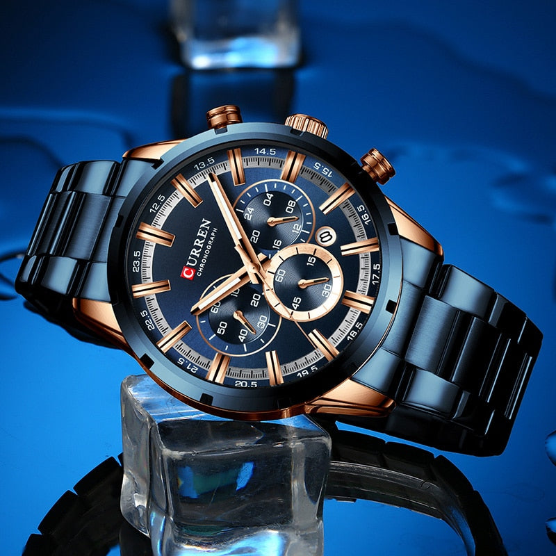 New Original Trendy Stylish Stainless Steel CURREN Watch for Men | Curren 23