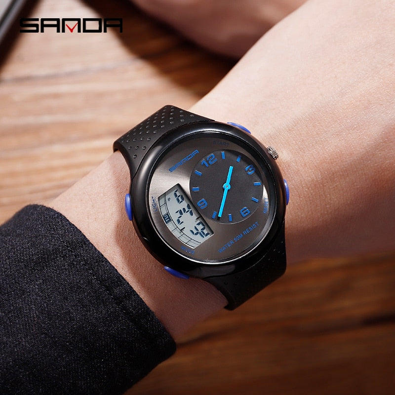 SANDA Dual Sports Original LED Digital Watch - Sanda 03