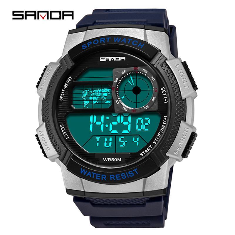 Sanda Sports Watche 30M Waterproof Alarm Digital Wristwatch | Sanda 04