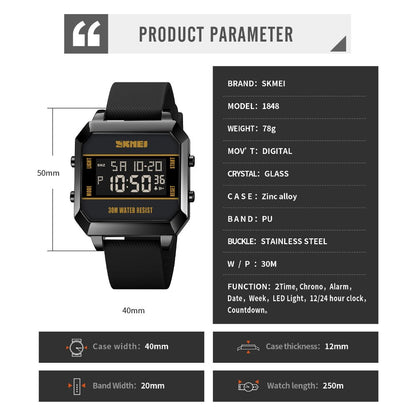 Original SKMEI Stylish Waterproof Watch - SKMEI 67