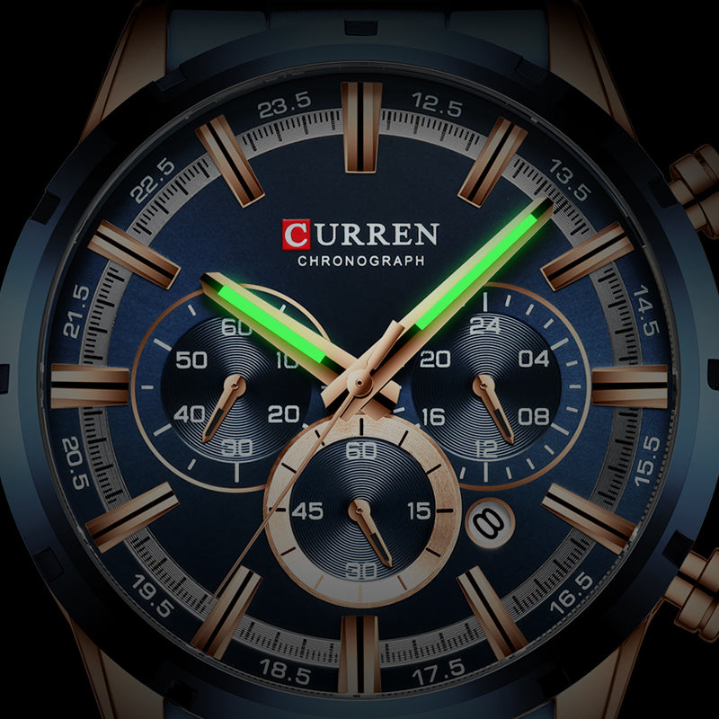 New Original Trendy Stylish Stainless Steel CURREN Watch for Men | Curren 23